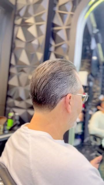 Dégradé chez Black Home Barber à Casablanca